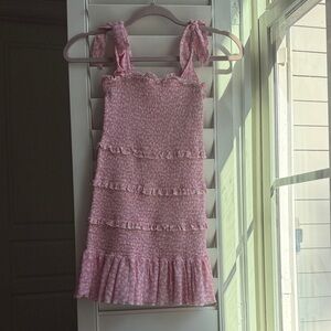 Katie J NYC Pink Ruffle Dress